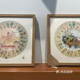 中国邮政开的咖啡店可盖各种纪念章甜点点了抹茶和北海道冰淇淋