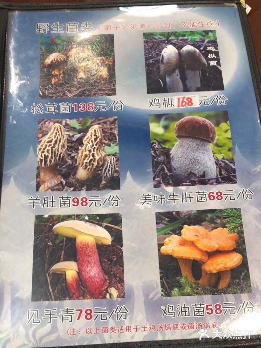 菌之家野生菌火锅图片