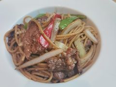 黑椒牛仔粒乌冬拌面-青麦家·融合餐厅(江岛智立方店)