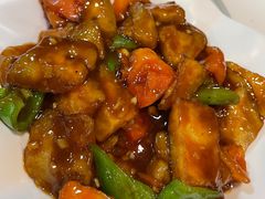 铁板肉酱烧茄子-福寿斋·老北京铜锅涮肉·烤鸭(顺义总店)