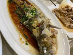 葱油鲈鱼-好兄弟郭巨海鲜(天一阁店)