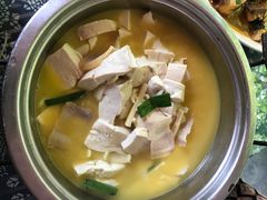 手工豆腐笋干汤-国生茶庄·地道农家菜团建活动