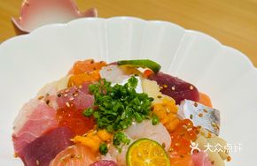 Colorful Seafood Donburi