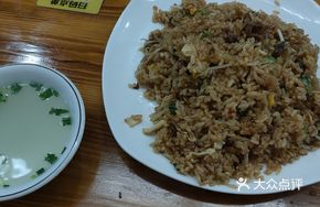Mutton Egg Fried Rice (Less Ingredients) with Mutton Soup