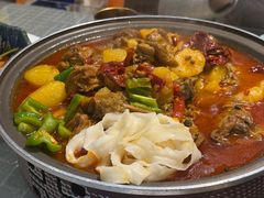 大盘鸡份送皮带面-东方亚克西餐厅(西康路店)