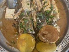 -海派美食·家宴海鲜青岛菜·石锅鲽鱼头(东方城店)