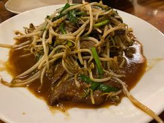 韭菜炒猪肝-百步拉面