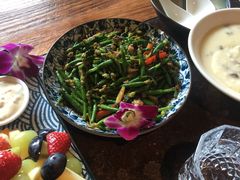 榄菜肉末黄瓜花-上楼私房菜(院士路店)
