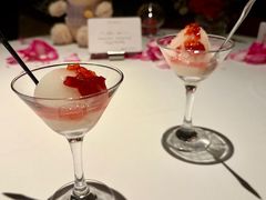 玫瑰蜜桃酒酿雪芭-THE WANG王品(上海中心云端店)