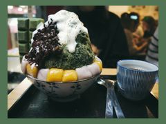 日式抹茶生乳かき氷-WONDER ICE 萬得冰田(建設路总店)