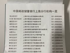 -中国邮政储蓄银行(上海自由贸易试验区分行)