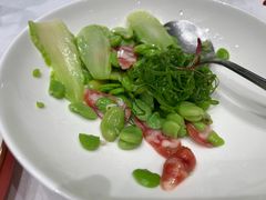 儿菜豆瓣拌腊肠-上海老饭店(北京分店)
