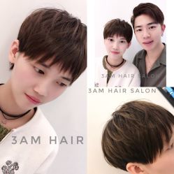 Yishen短发作品-3AM HAIR SALON烫发染发接发