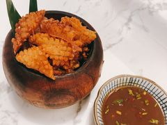 炸猪皮-浩海火烧云傣家菜(蓝港店)