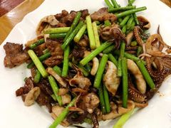 笔管鱼炒五花肉-隆喜元鱼汤包·海鲜(中联广场店)