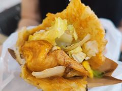 -小红车炸蛋葱油饼
