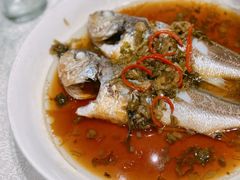 咸菜蒸小黄鱼-启东海鲜人家(古美路店)