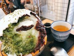 抹茶生乳かき氷-WONDER ICE 萬得冰田(建設路总店)