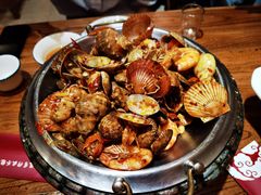 -东来菜馆•手抓海鲜家常菜•海鲜锅贴(鸽子窝店)