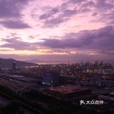 盐田港的夜与日出清晨 尽收眼底