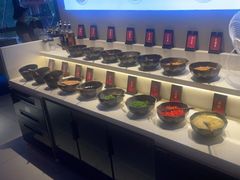 自助调料区-辣伍鲜毛肚老火锅(元一店)