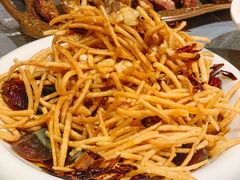 皮蛋拌馓子-霄汉羊排(万松园一店)