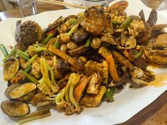 -东来菜馆•手抓海鲜家常菜•海鲜锅贴(鸽子窝店)