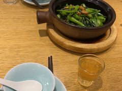 猪油渣啫菜心-去茶去餐厅(中央大街店)