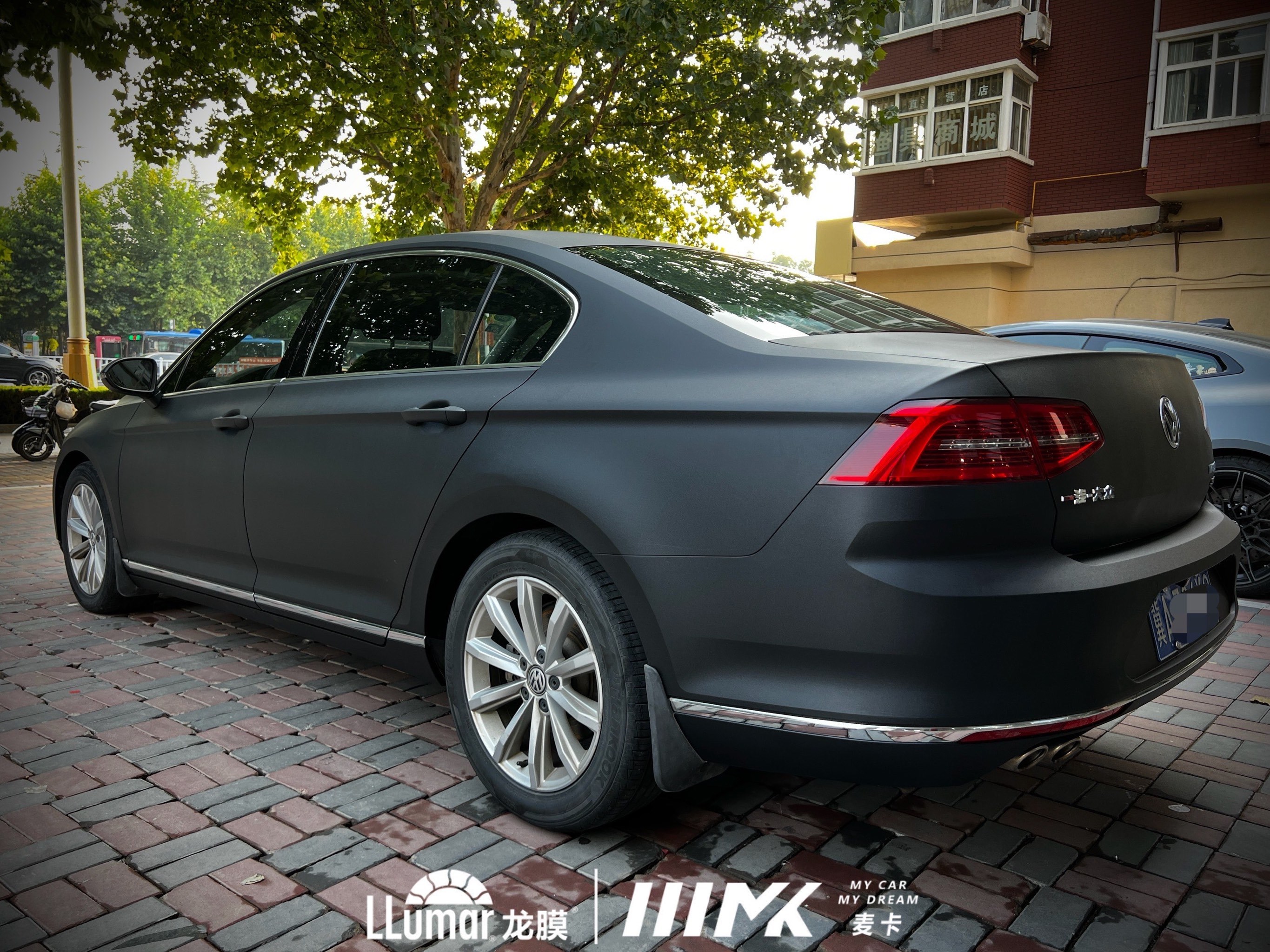 大众迈腾 磨砂黑改色