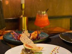 香煎鸭肝配核桃碎热情果及树莓汁-AZUL by FUEL蓝色·法式酒馆(琶醍店)