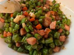 鲜豆角爆爽肉-山外山菜馆(玉泉路店)