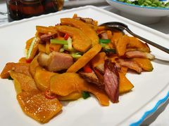 南瓜炒腊肉-上海老饭店(北京分店)
