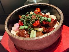 石锅花椒牛肉-洋房汤馆