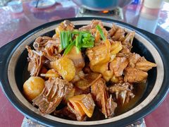 土鸡煲-赋石水库船头鱼红房子饭店
