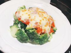 番茄海鲜煮西兰花-绿茶餐厅(乐峰广场店)