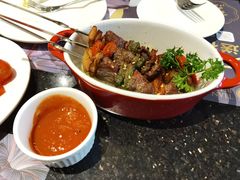 烧烤地狱辣酱牛肉串-天母蓝鸟西餐厅·烘焙蛋糕(十三碗店)