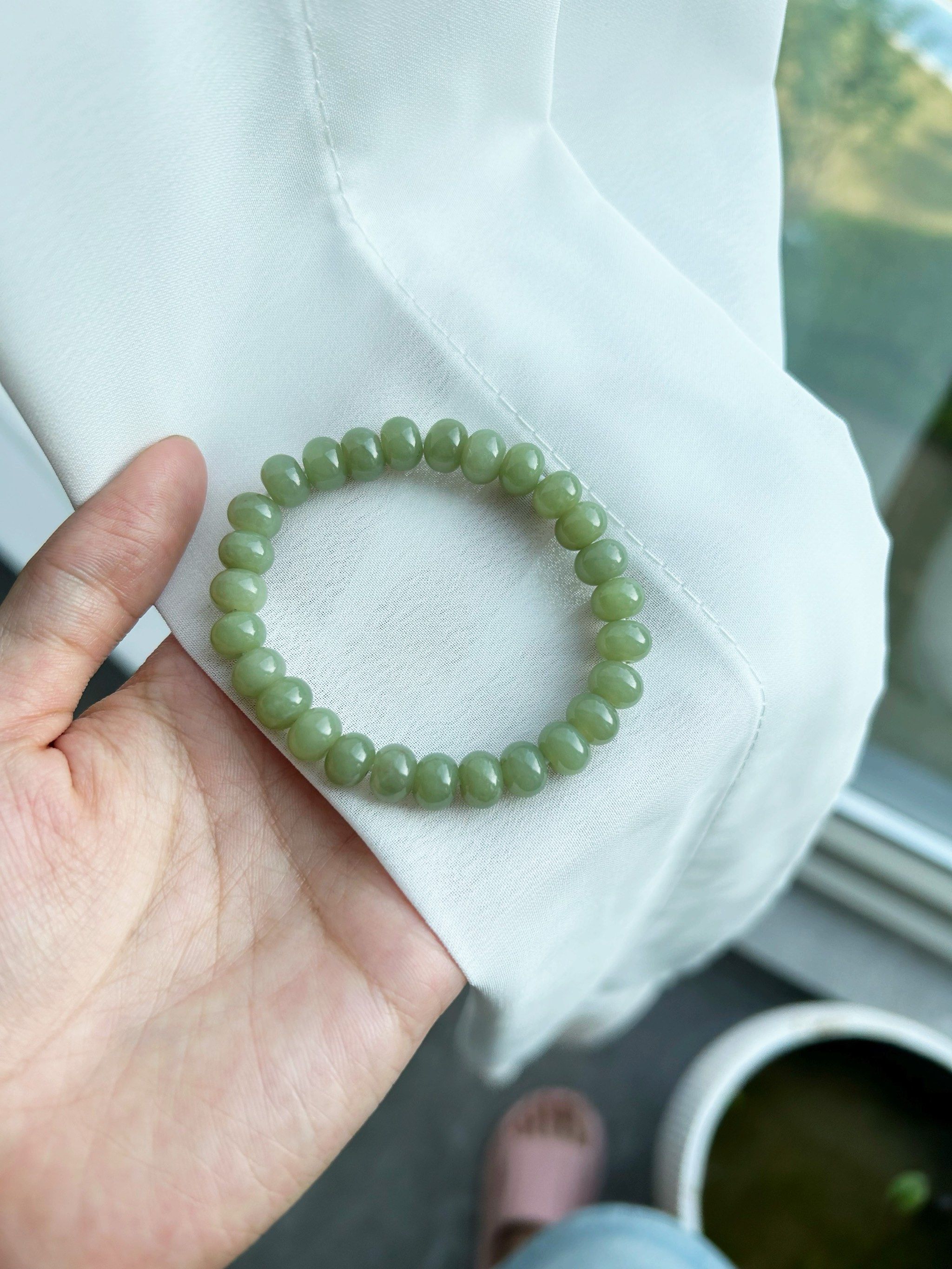 第一次给自己买的玉石手串