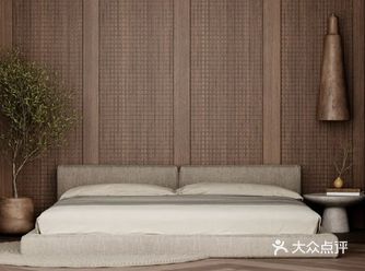 墙壁以低饱和度的色彩为空间基调，自带高级感