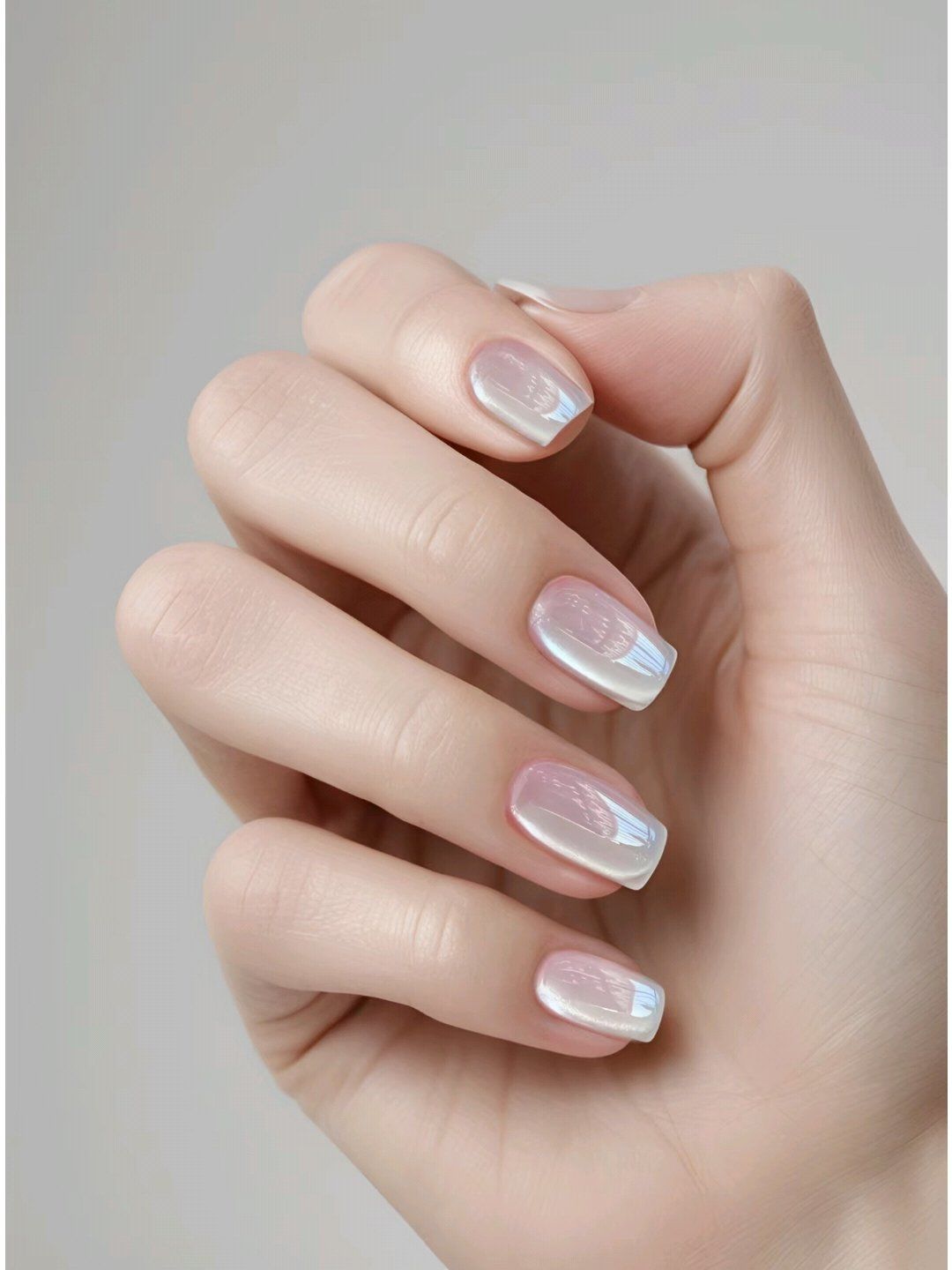 春夏美甲 白开水色玻璃珠猫眼