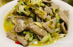 Pork Liver Stir-fried with Pickled Vegetables