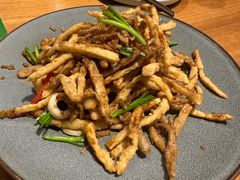 茶树菇炒鱿鱼-竹里馆·淮扬菜·功夫茶(老门东店)