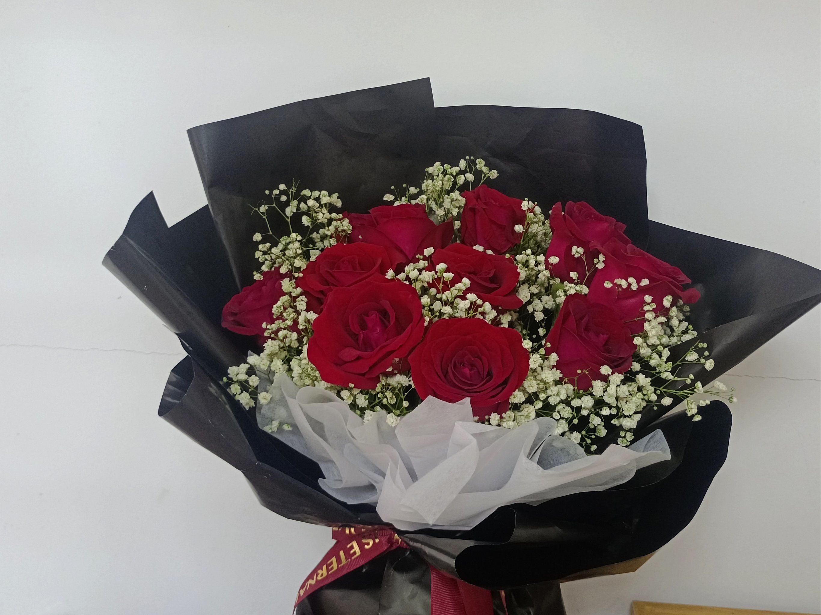 玫瑰花束的浪漫风