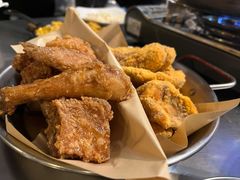 炸鸡翅一半一半-富乐满韩国正宗炸鸡韩国料理(虹泉路店)