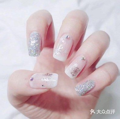 圣诞美甲系列：冬日雪花❄️，我🉑️
