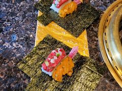 澳洲和牛海胆手卷寿司-老乾杯和牛烧肉(王府中环店)