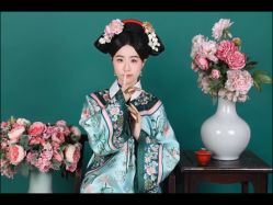 -后宫·古装汉服京剧儿童亲子全家福摄影