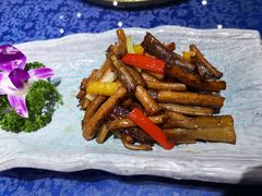 茶树菇炒鳝片-珍记海鲜酒家(嵩山路店)