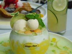 哈密瓜抹茶奶昔-哈根达斯(深圳海岸城店)