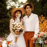清新又不失优雅[惊叹]室外纪实婚纱照💕