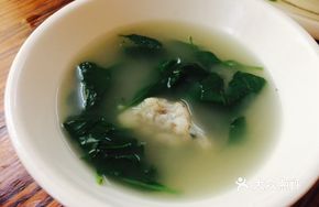 Fish Ball Soup with Goji Leaves